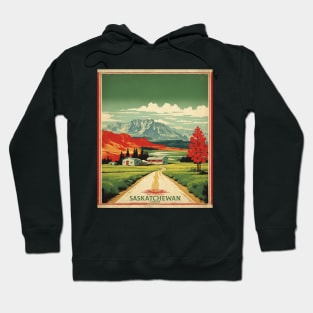 Saskatchewan Canada Vintage Poster Tourism Hoodie